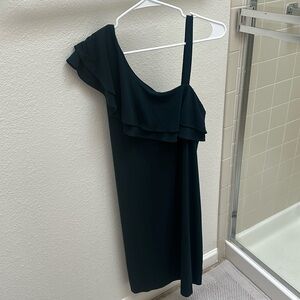 maternity forest green cocktail dress